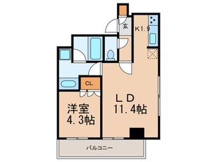 エスティメゾン四谷坂町の物件間取画像